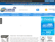 Tablet Screenshot of getcanvasplus.co.uk
